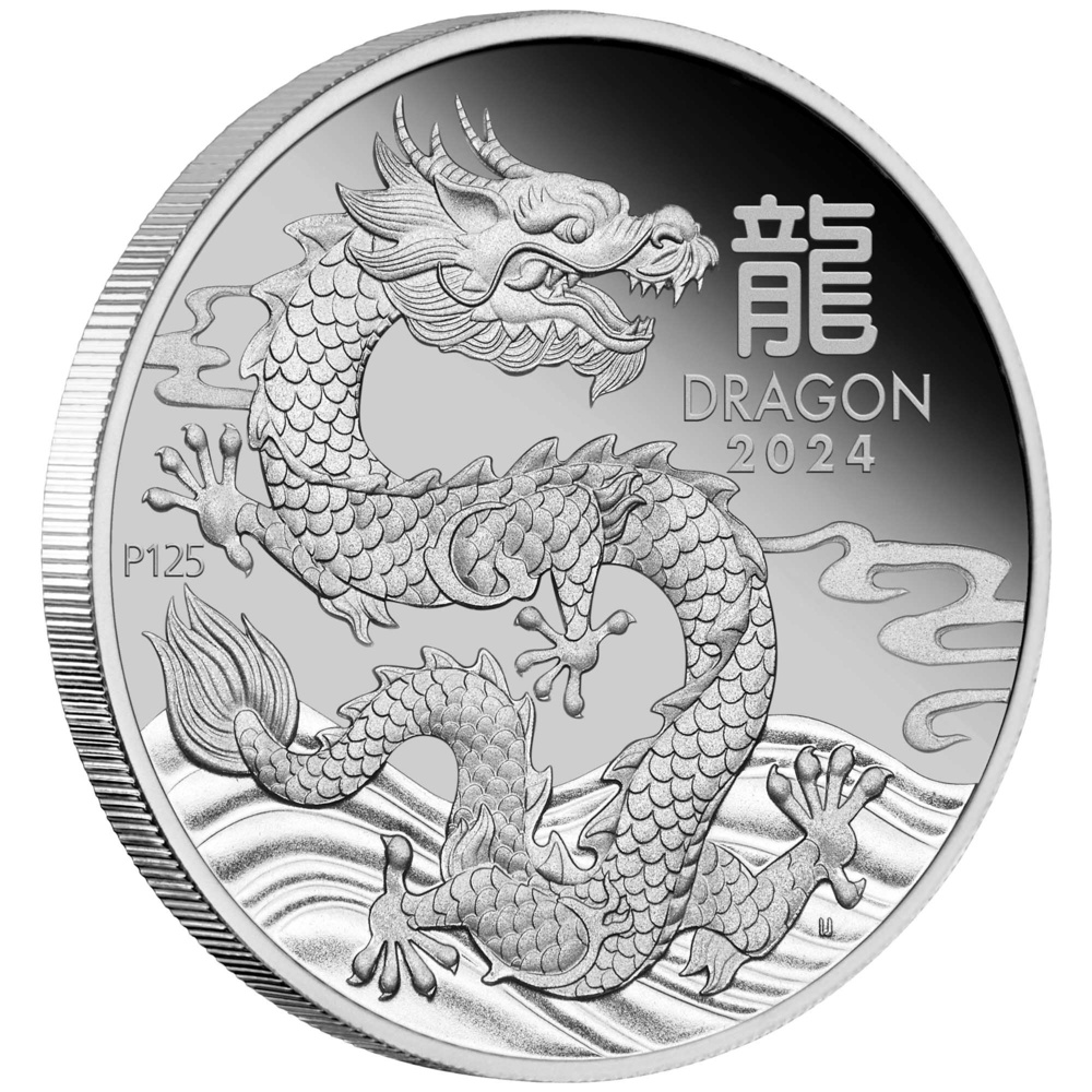 Platinmünze Jahr des Drachen 1 Oz 2024 - LUNAR SERIES III. Proof