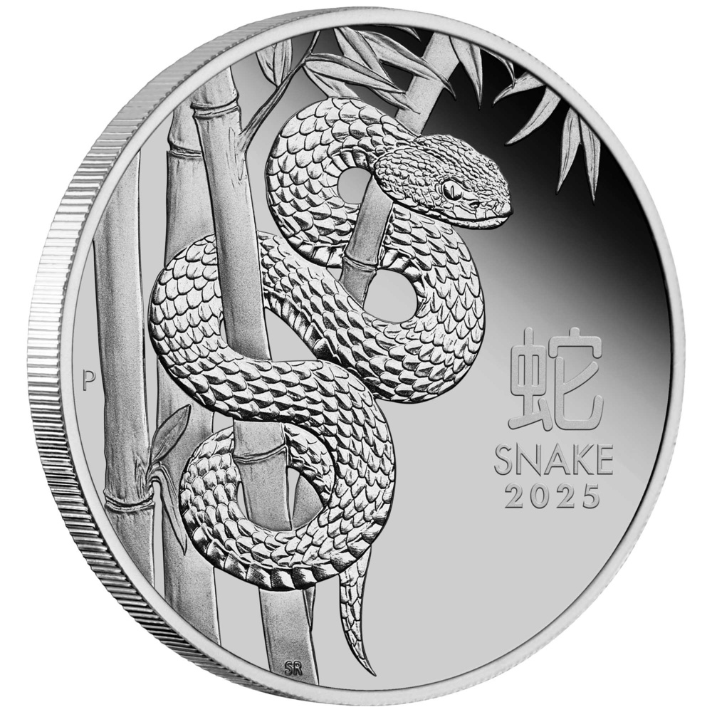 Platinum coin Year of the Snake 1 Oz 2025 - LUNAR SERIES III. Proof