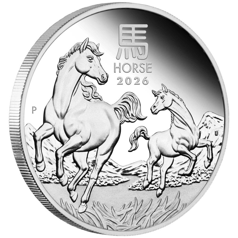 Silver Proof Coin Australian Lunar Series III 2026 Year of the Horse 1 oz