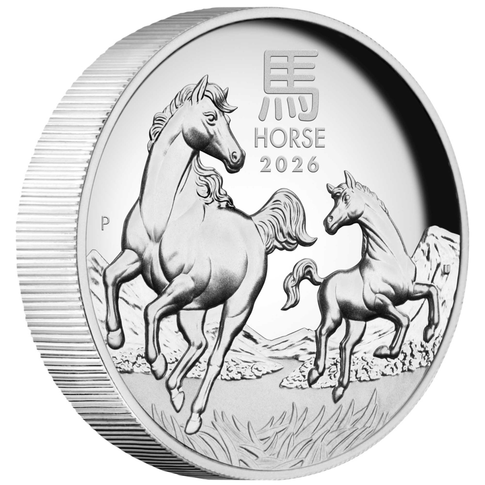Australian Lunar Series III 2026 Year of the Horse 1oz Silver Proof High Relief Coin -Proof