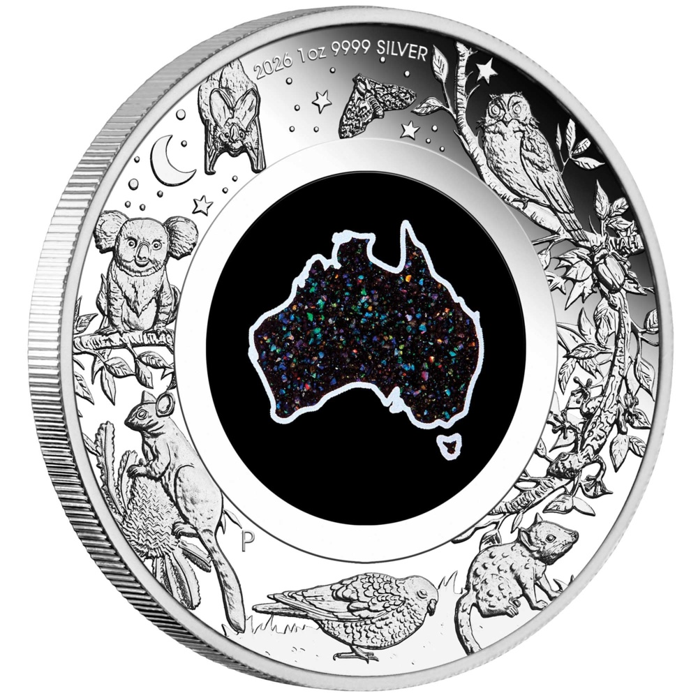 „Great Southern Land“ 2026 – 1 Unze Silber-Proof-Münze mit Opal-Motiv