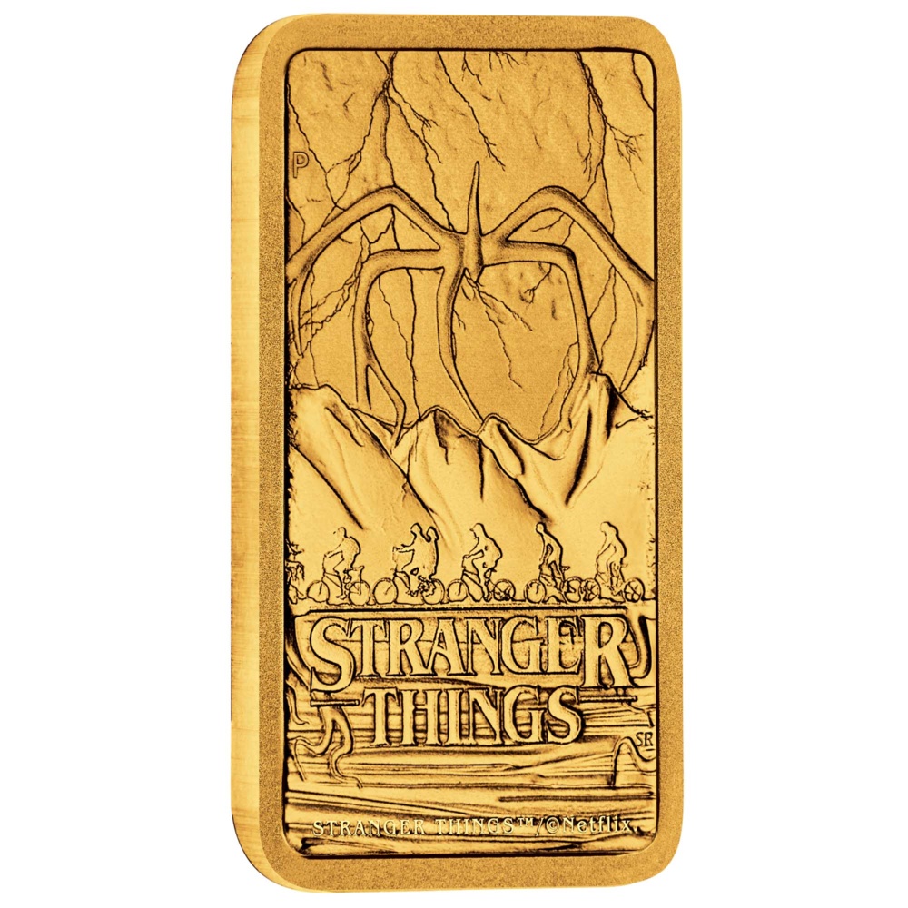Stranger Things 1g Gold Minted Bar