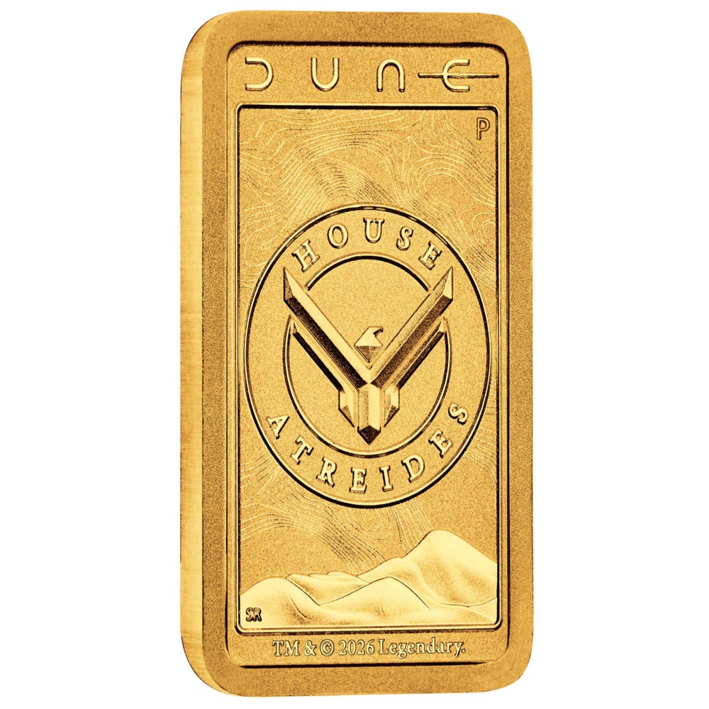 DUNE – Haus Atreides 1 g Goldbarren