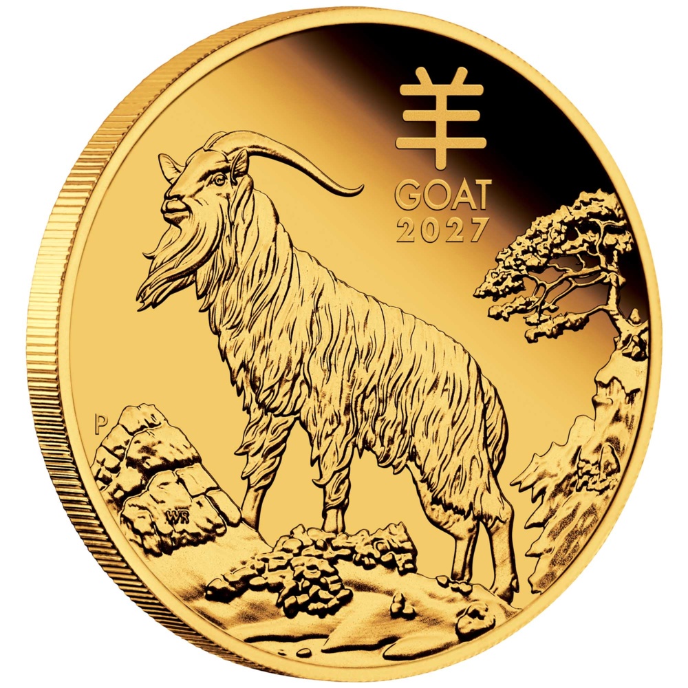 Goldmünze 1/10oz Lunar III Ziege 2027
