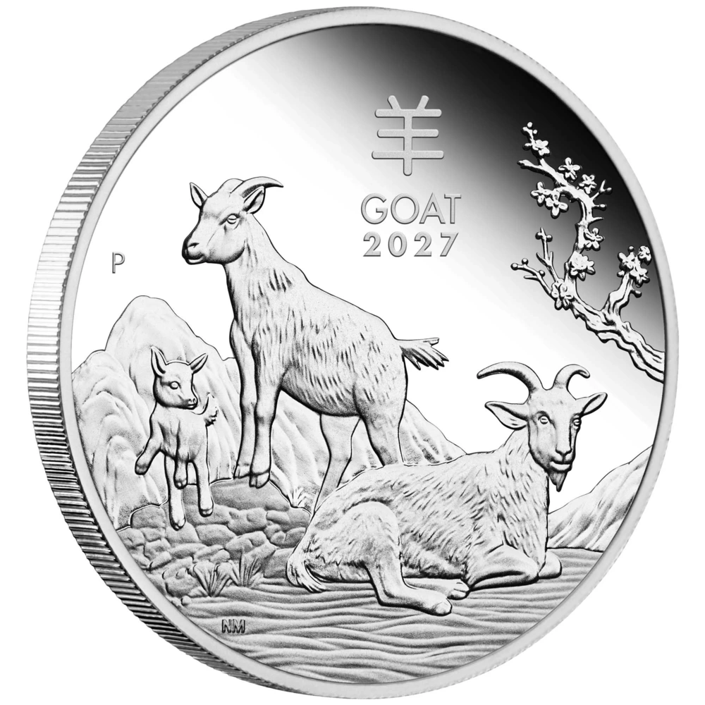 Silver Proof Coin Australian Lunar Series III 2026 Year of the Goat 1/2 oz