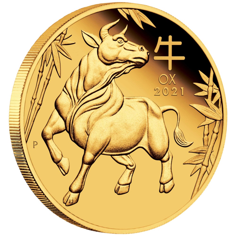 Goldmünze Jahr des Büffels 1 Oz 2021 – LUNAR SERIES III – Proof