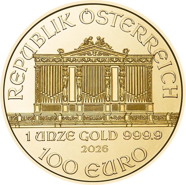 Zlatá mince Wiener Philharmoniker 1 Oz 2026