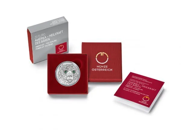 Silbermünze Heilkräfte des Bären 2/3 Oz 2023