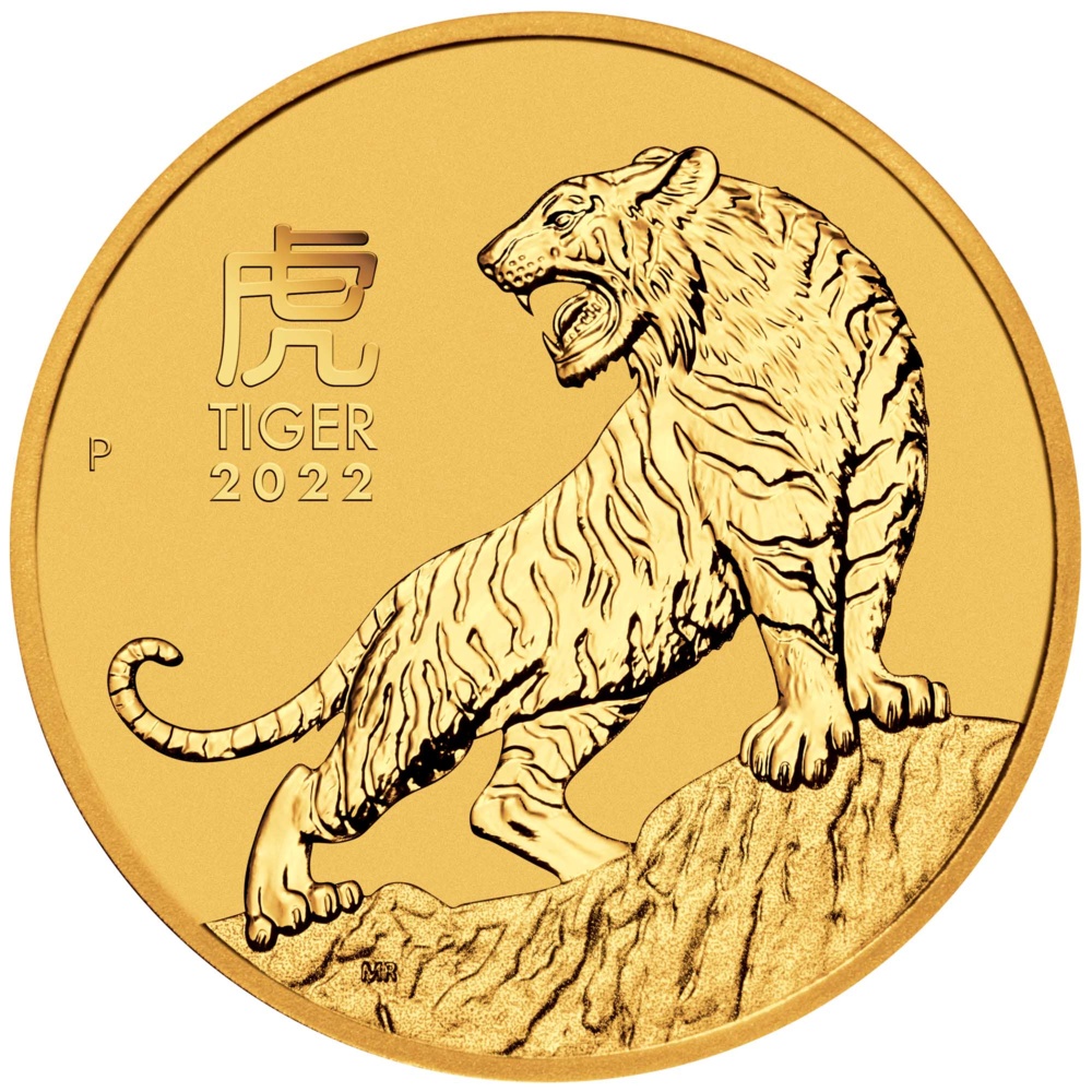 Gold coin Year of the Tiger 1/10 Oz 2022 - LUNAR SERIES III.