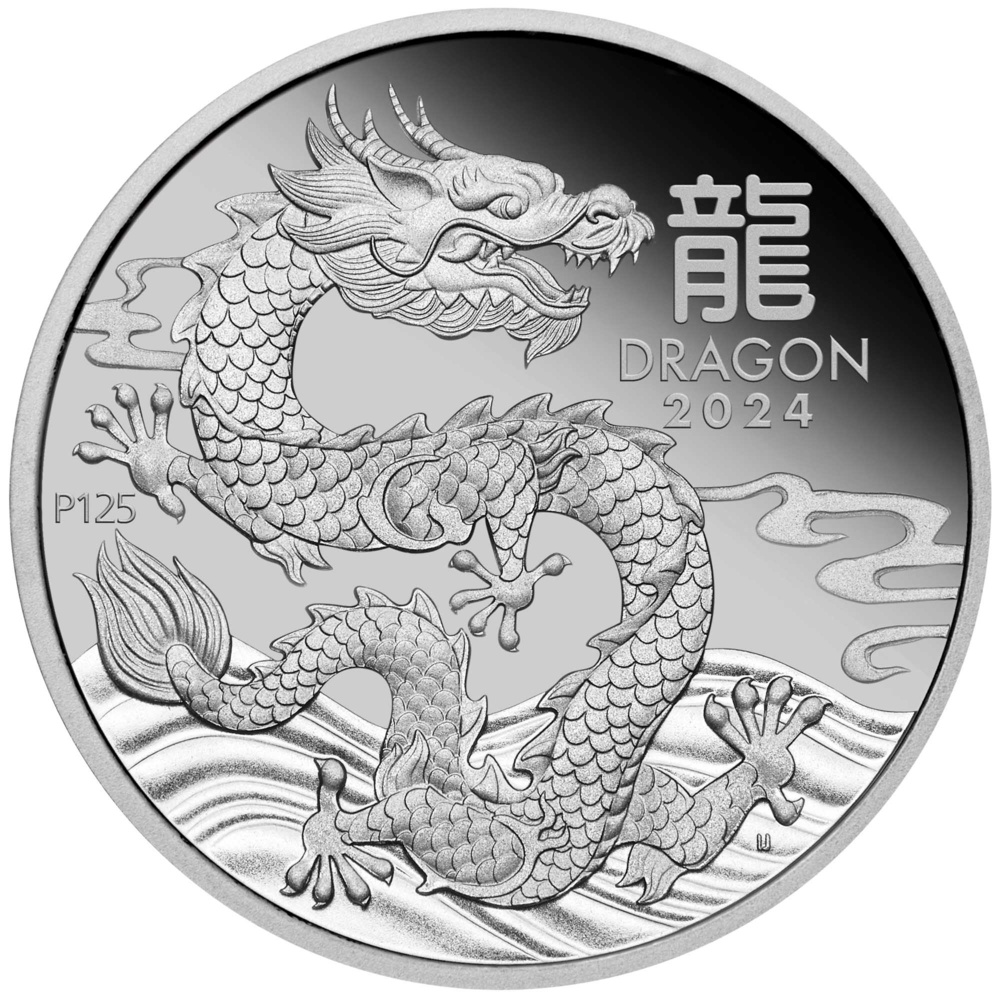 Platinmünze Jahr des Drachen 1 Oz 2024 - LUNAR SERIES III. Proof