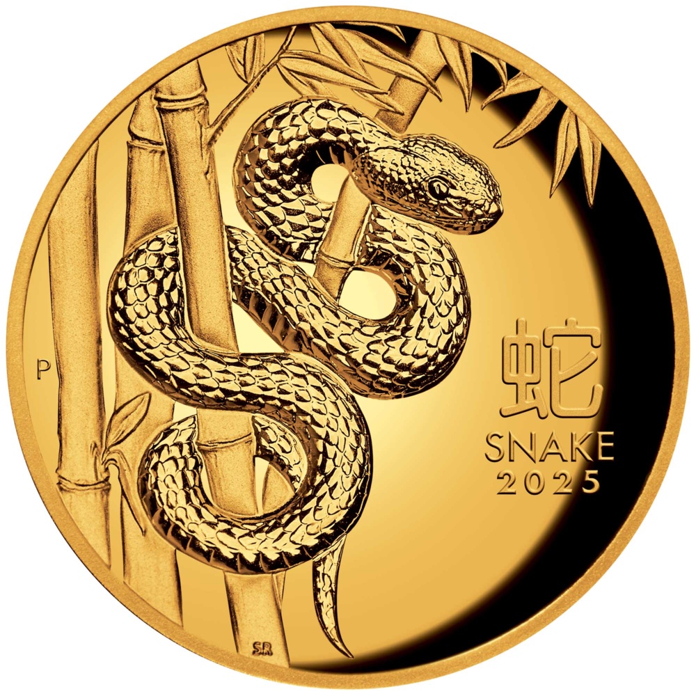 Gold Coin Year of the Snake 1 Oz 2025 - LUNAR SERIES III. Proof High Relief