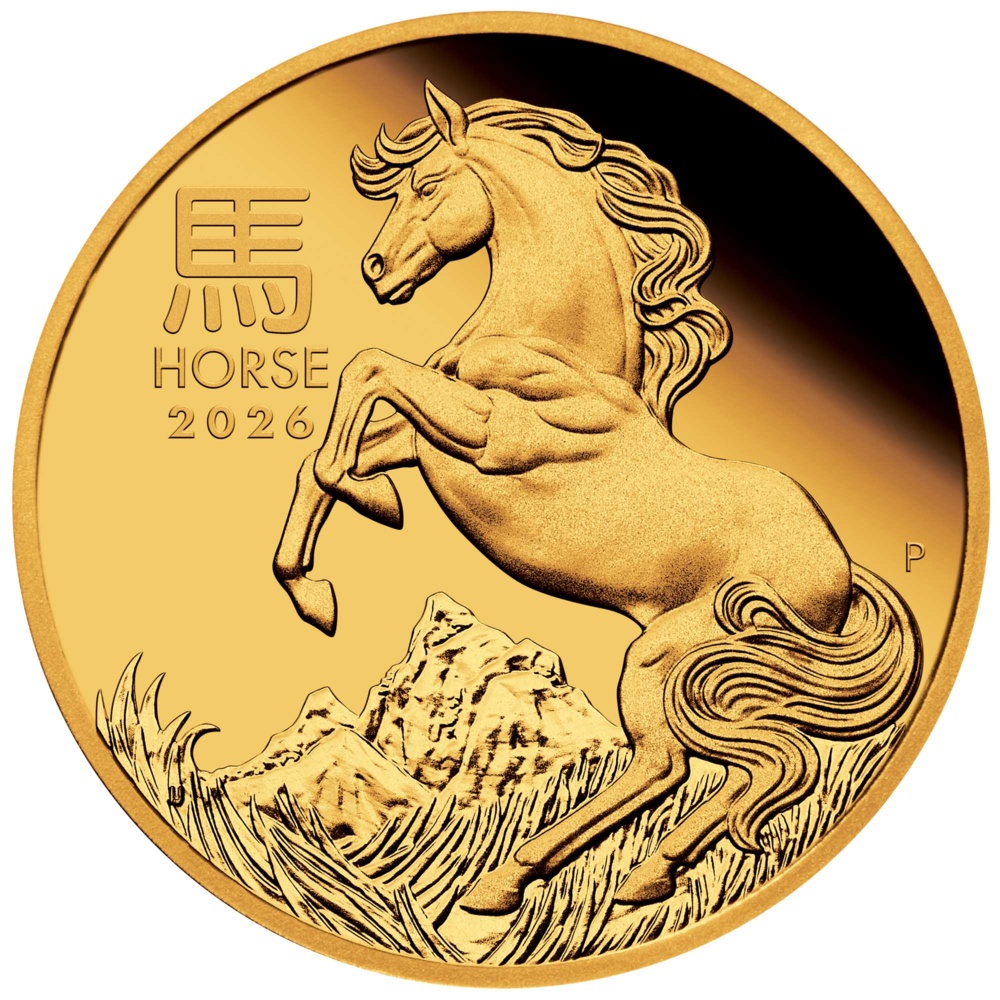 Gold Proof Coin Australian Lunar Series III 2026 Year of the Horse 1/4oz
