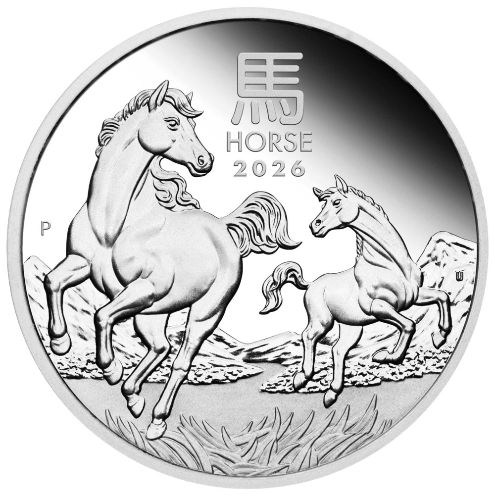 Silver Proof Coin Australian Lunar Series III 2026 Year of the Horse 1 oz