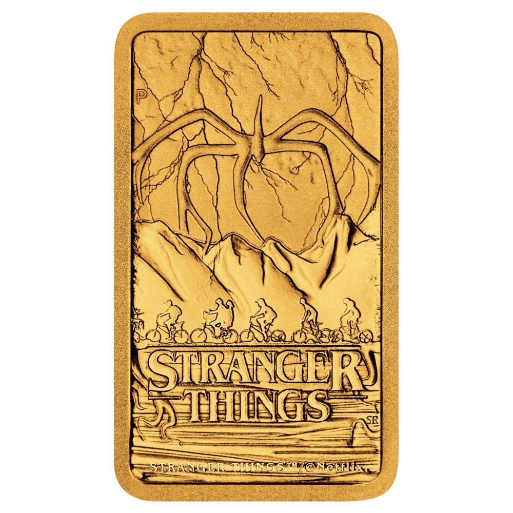 Stranger Things 1g Gold Minted Bar