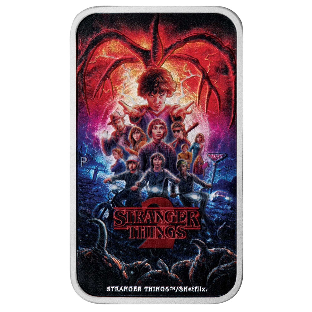 Stranger Things - Season 2 2026 1oz Silver Coloured Rectangular Coin