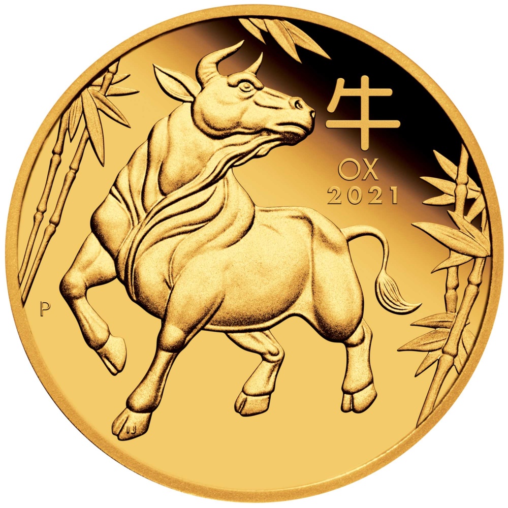 Goldmünze Jahr des Büffels 1 Oz 2021 – LUNAR SERIES III – Proof