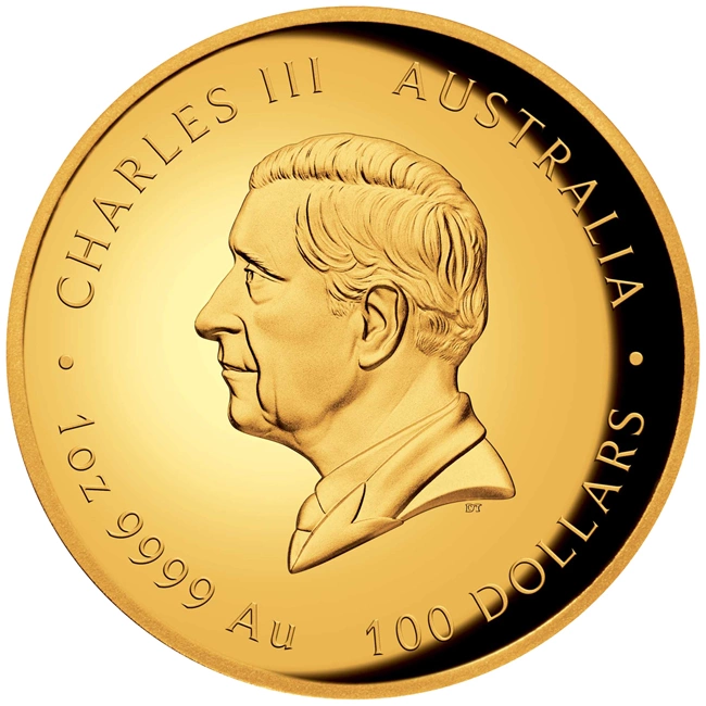 Gold Proof Coin Australian Lunar Series III 2026 Year of the Horse 1oz -High relief