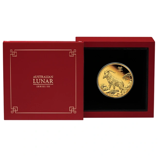 Goldmünze 1oz Lunar III Ziege 2027