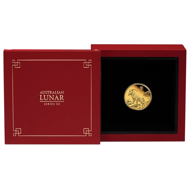 Goldmünze 1/10oz Lunar III Ziege 2027