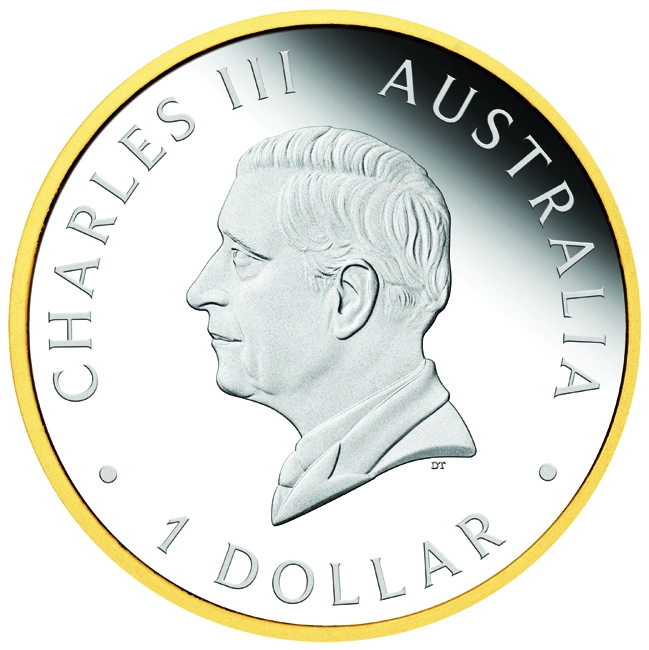40-jähriges Jubiläum des australischen Nugget-Goldmünzenprogramms 2026 1 Unze Silber-Proof-vergoldete Münze