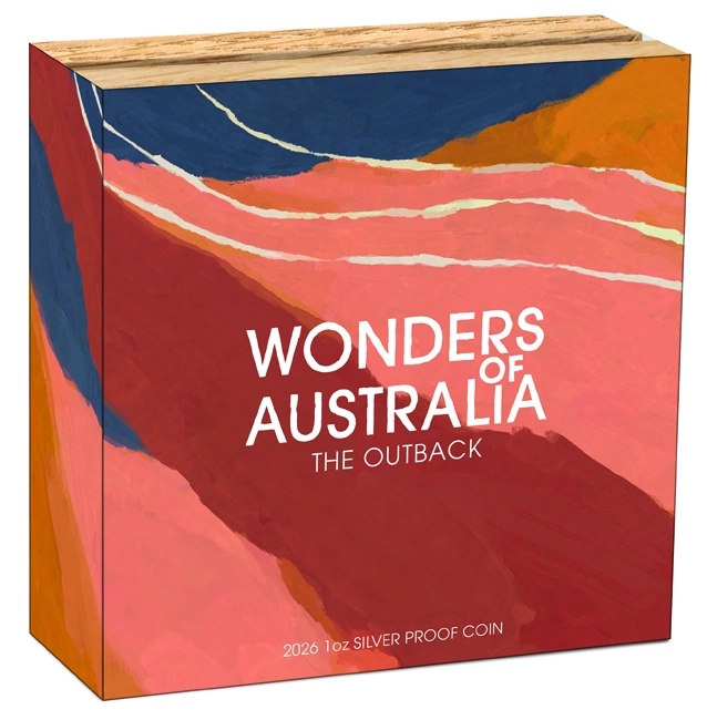 Wunder Australiens – Das Outback 2026, 1 Unze Silber-Proof-Münze