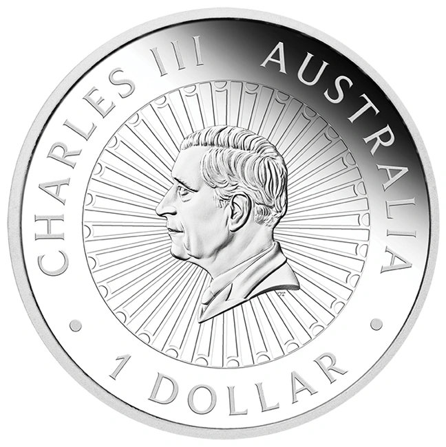 „Great Southern Land“ 2026 – 1 Unze Silber-Proof-Münze mit Opal-Motiv