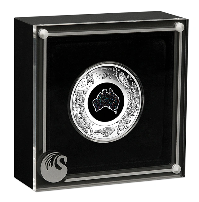 „Great Southern Land“ 2026 – 1 Unze Silber-Proof-Münze mit Opal-Motiv