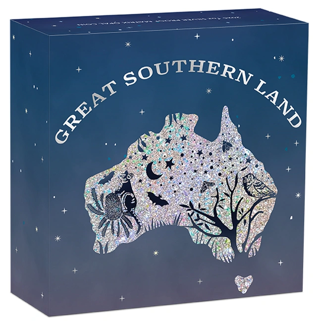 „Great Southern Land“ 2026 – 1 Unze Silber-Proof-Münze mit Opal-Motiv