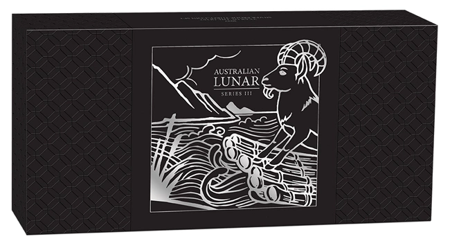Three-Coin Set Australian Lunar Series III 2027 Year of the Goat Silver - Proof