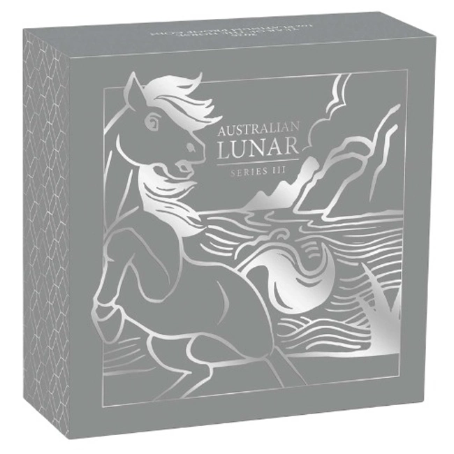 Platin-Anlagemünze 2026 Jahr des Pferdes 1 oz - Proof Coin
