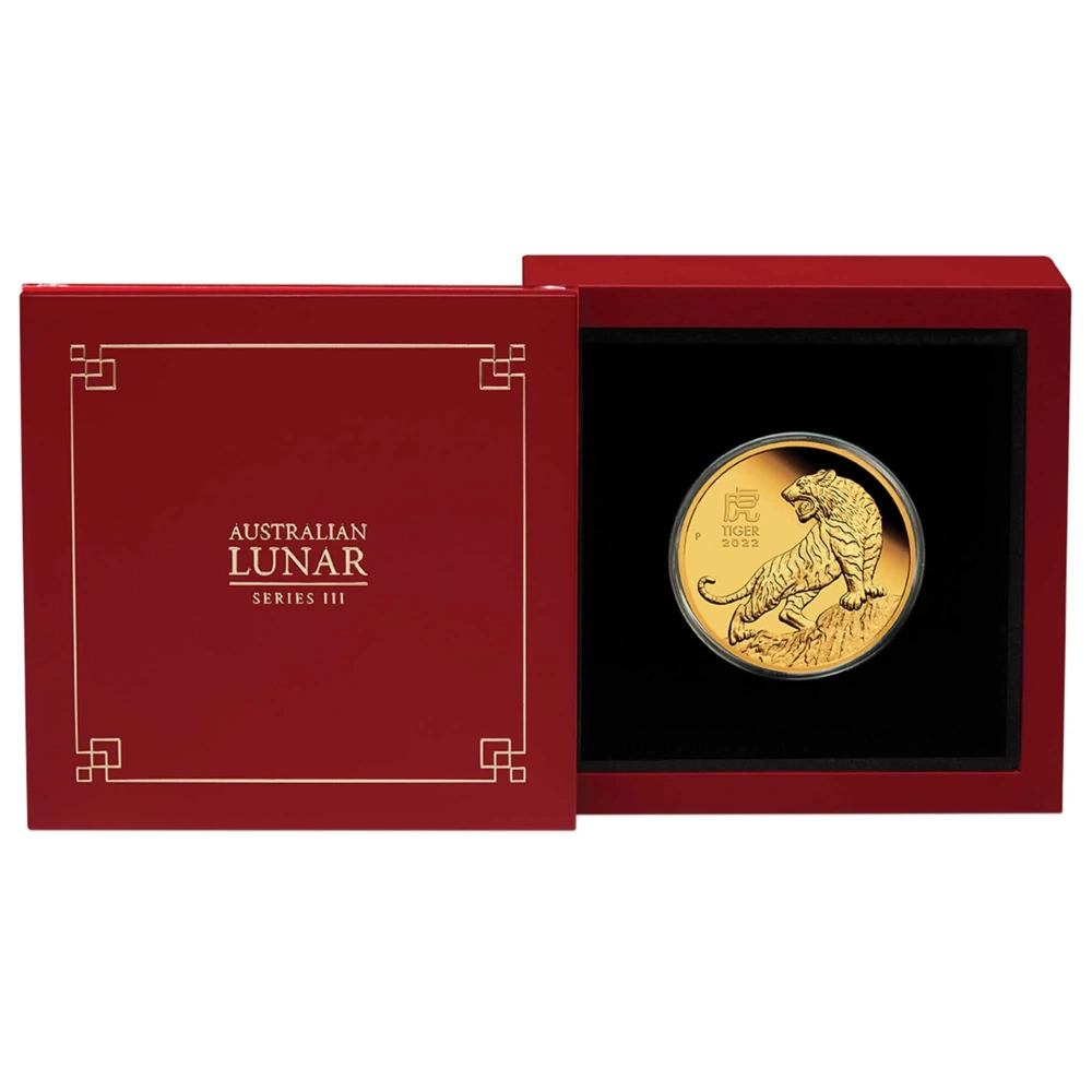 Goldmünze Jahr des Tigers 1 Oz 2022 – LUNAR SERIES III – Proof