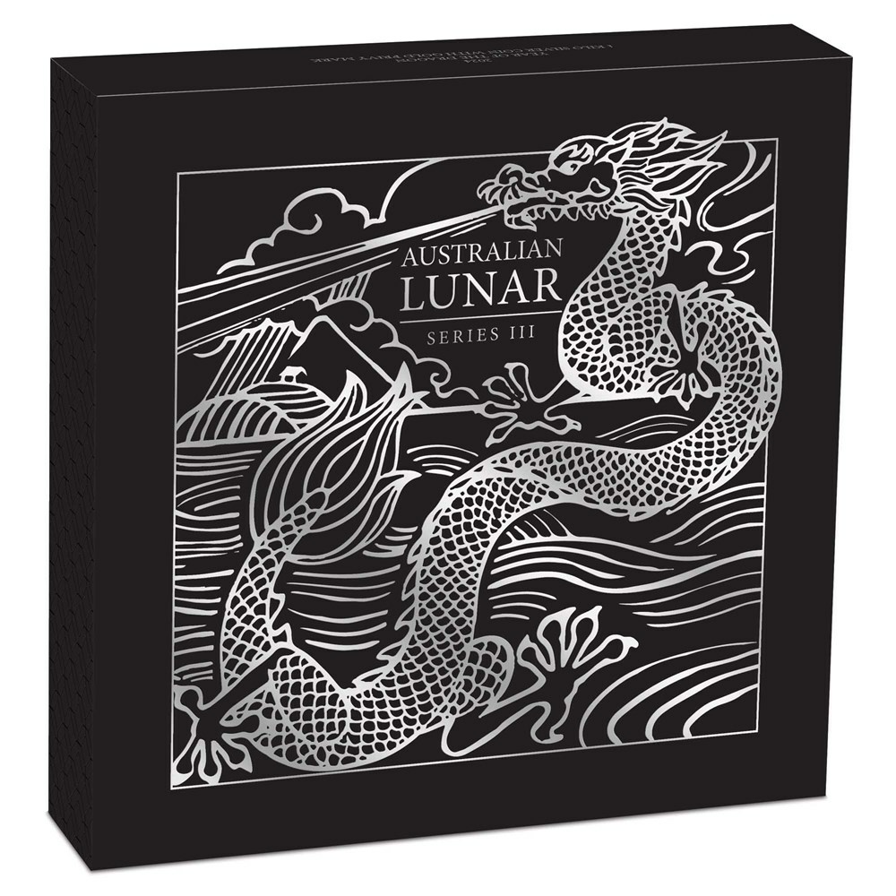 Stříbrná mince Rok Draka 1 Kg 2024 - LUNÁRNÍ SÉRIE III. Coloured
