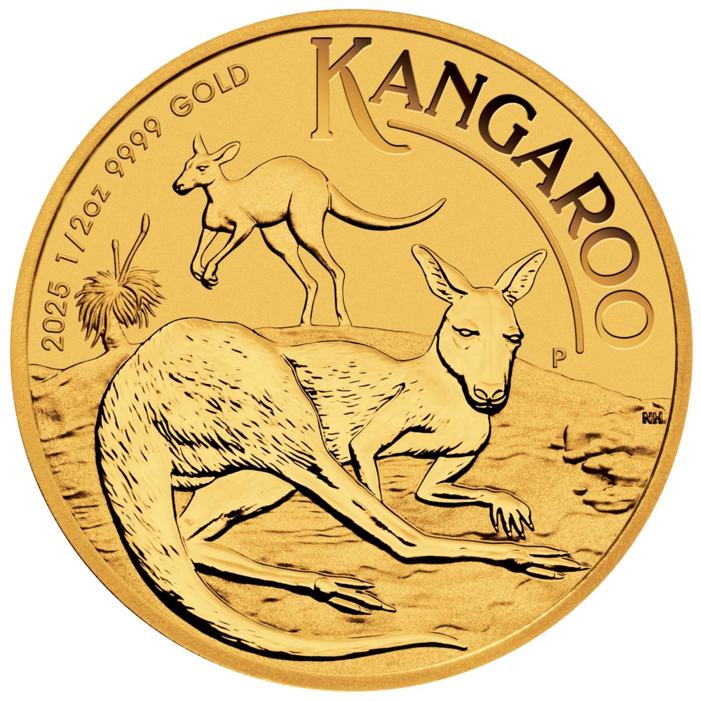Kangaroo 1/2 Oz 2025 Gold Coin