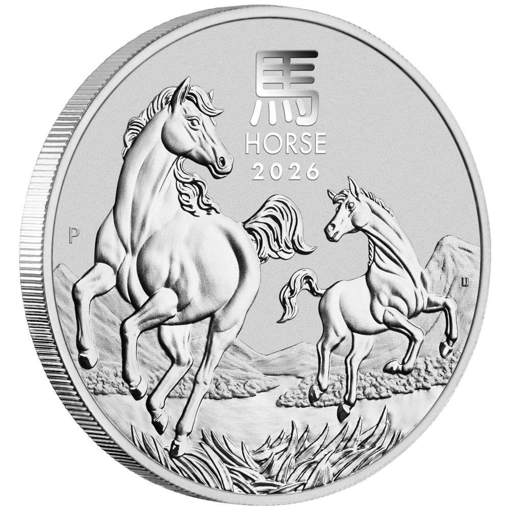 Stříbrná mince Rok Koně 1 Oz 2026 - LUNÁRNÍ SÉRIE III.