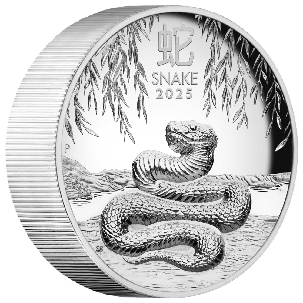 Silver coin Year of the Snake 5 Oz 2025 - LUNAR SERIES III. High Relief
