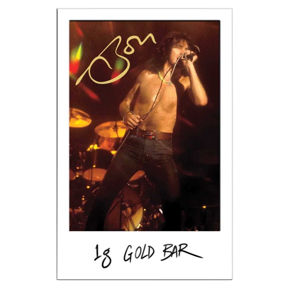 Bon Scott – 80. Geburtstag 2026 – 1 g Goldbarren