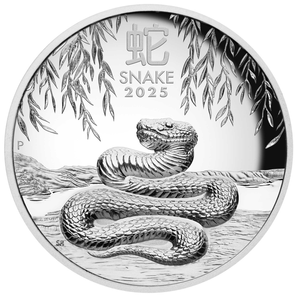 Silver coin Year of the Snake 5 Oz 2025 - LUNAR SERIES III. High Relief