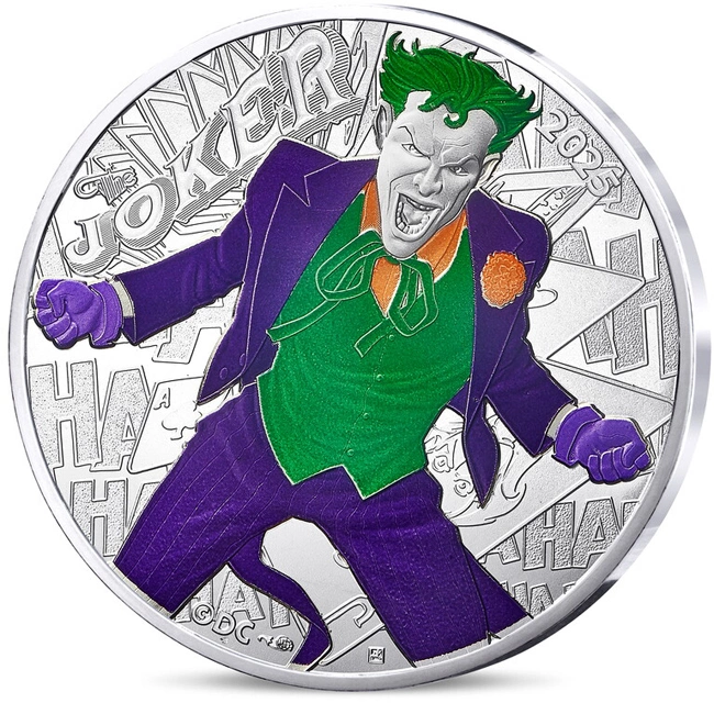 Silbermünze Joker 13g 2025 Farbig