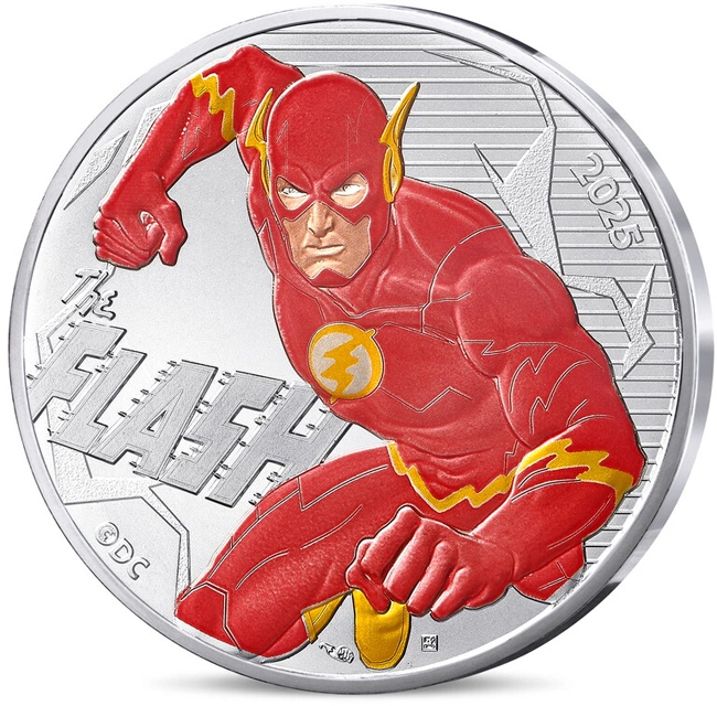 Silver coin Flash 13g 2025 Coloured