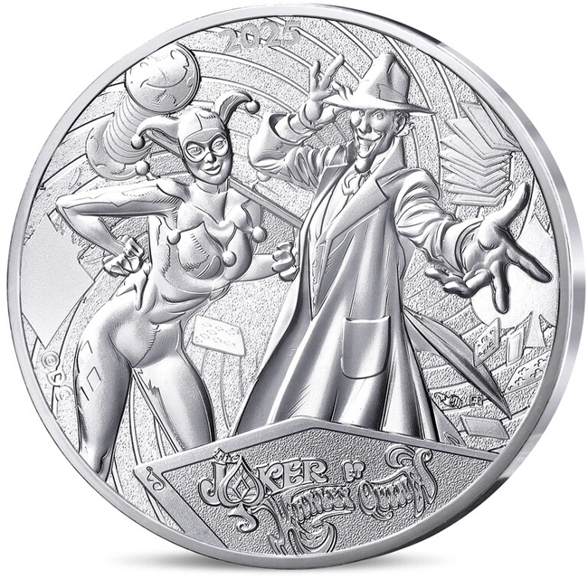 Harley Quinn und Joker Silbermünze 13g 2025