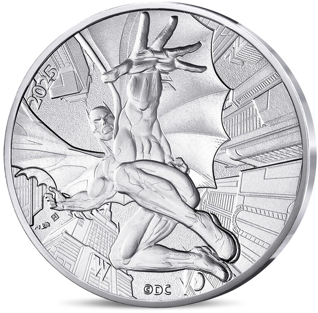 Silbermünze Batman, der dunkle Ritter 13 g 2025