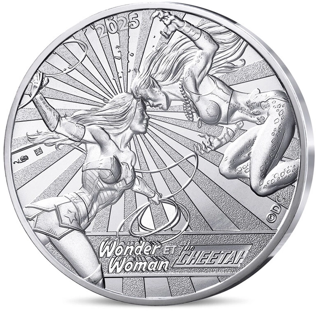 Silbermünze Batwoman und Gepard 13g 2025