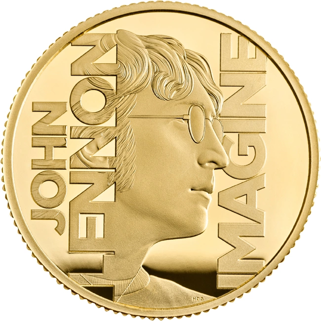 John Lennon 1/4 Oz 2025 Proof Gold Coin