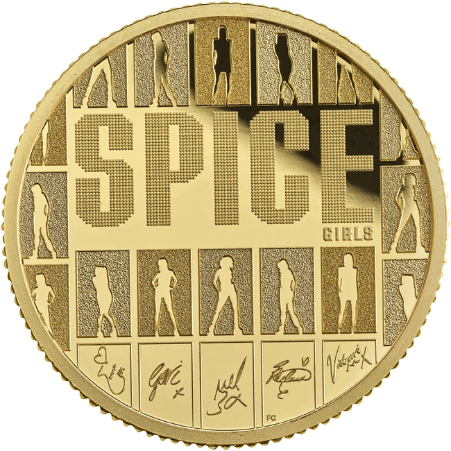 The Spice Girls 2026 UK 1/4oz Gold Proof Coin Limited Edition 200