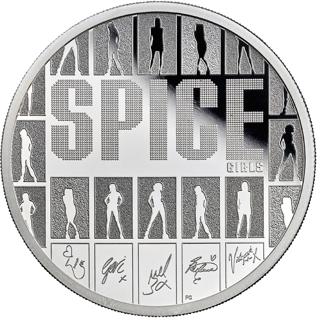 Silver coin Legends of Music – Spice Girls 2 OZ Great Britain 2026- Limited Edition 500