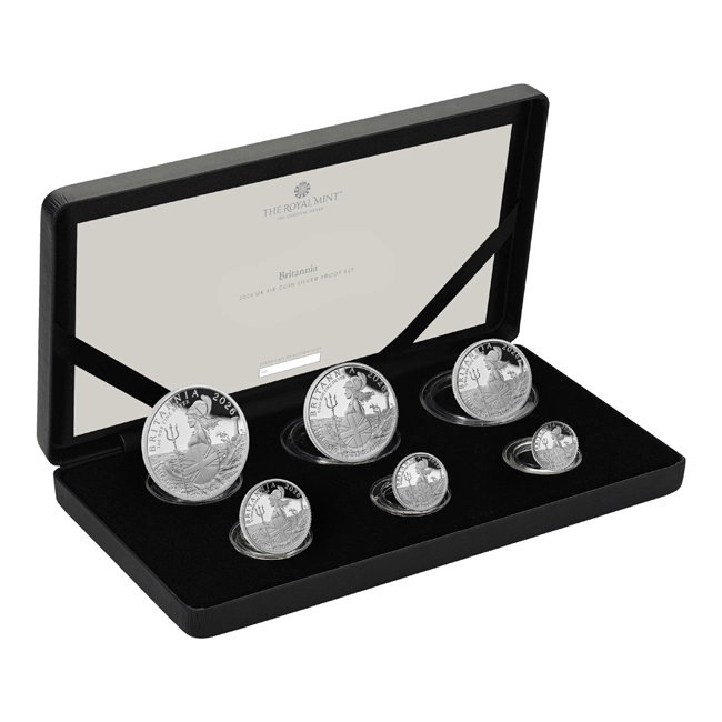 Großbritannien - 3,85 GBP Britannia 6 Coin Set 2026 - Silber PP