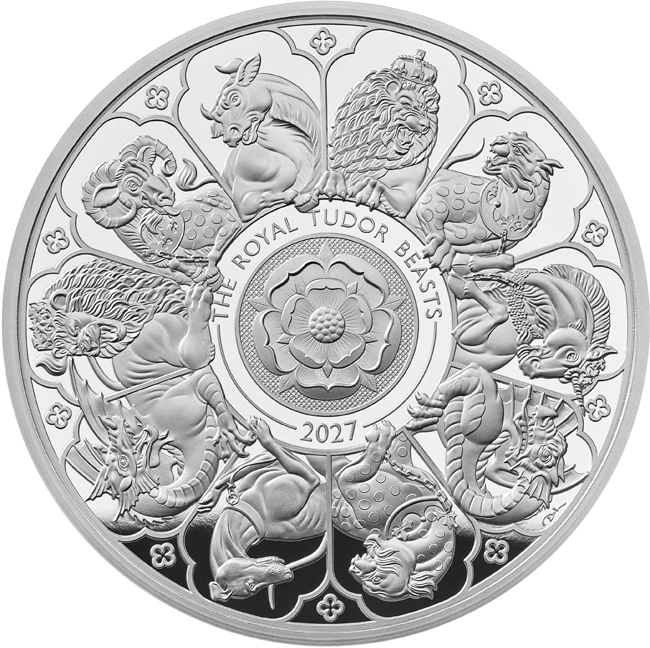 Die „Royal Tudor Beasts“ 2027 – 1-Unze-Silber-Proof-Münze (Großbritannien)