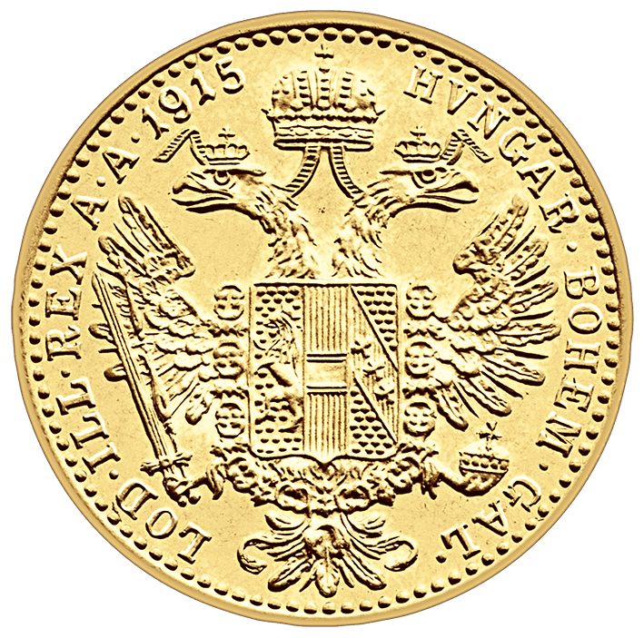 Goldmünze 1-Dukát von Franz Joseph I. 1915 (Neuprägung)