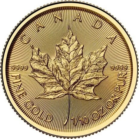 Maple Leaf 1/10 Oz Goldmünze 2023-2025