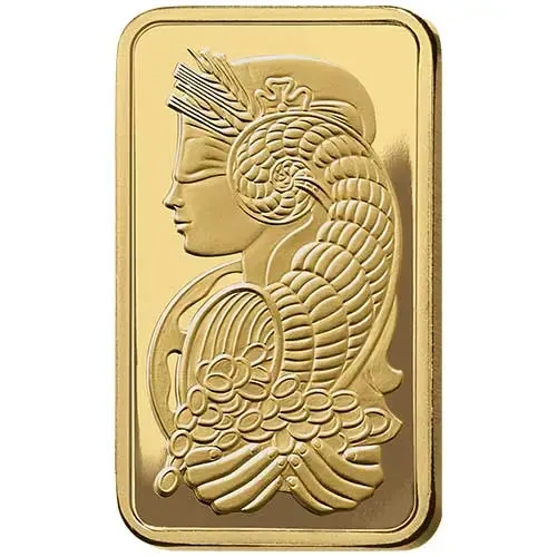 1/2 ounce gold bar PAMP Suisse Fortuna